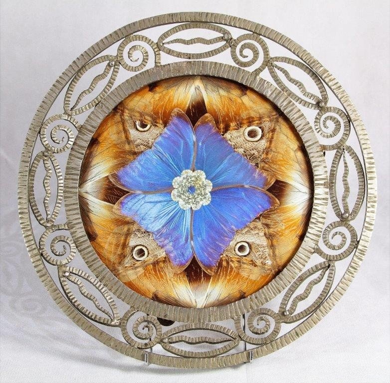 Butterfly Table Center, Signed, Twentieth