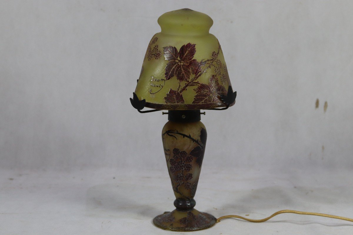 Daum Nancy, Lampe Champignon, XXe-photo-2