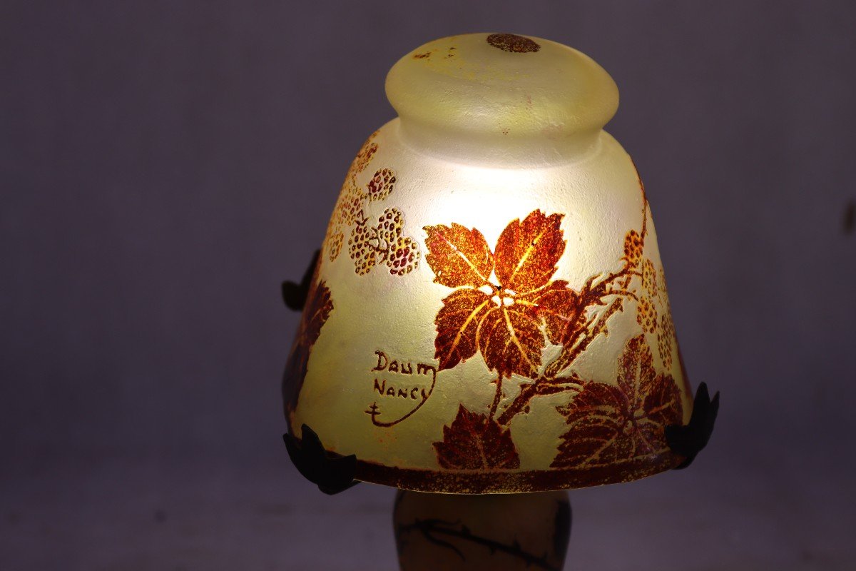Daum Nancy, Lampe Champignon, XXe-photo-1