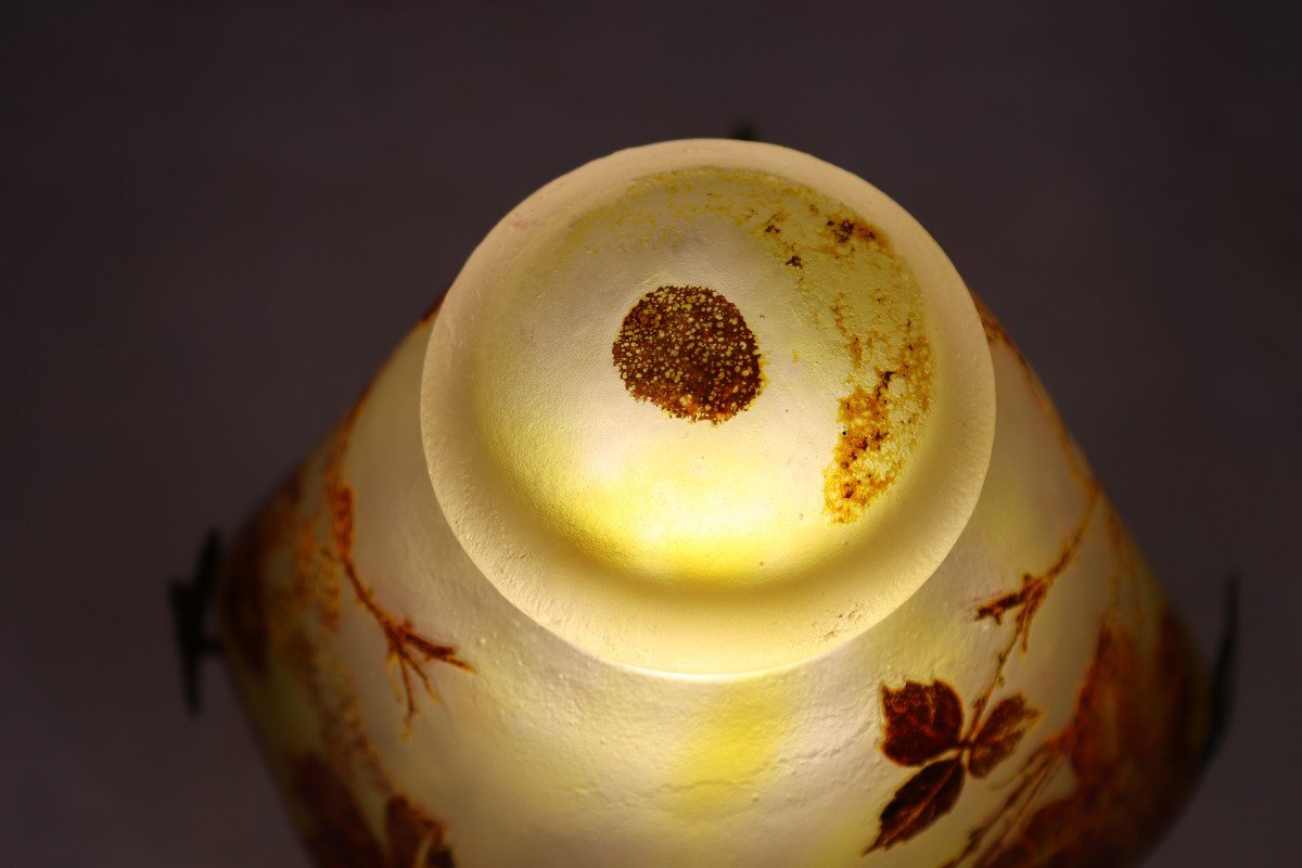 Daum Nancy, Lampe Champignon, XXe-photo-5