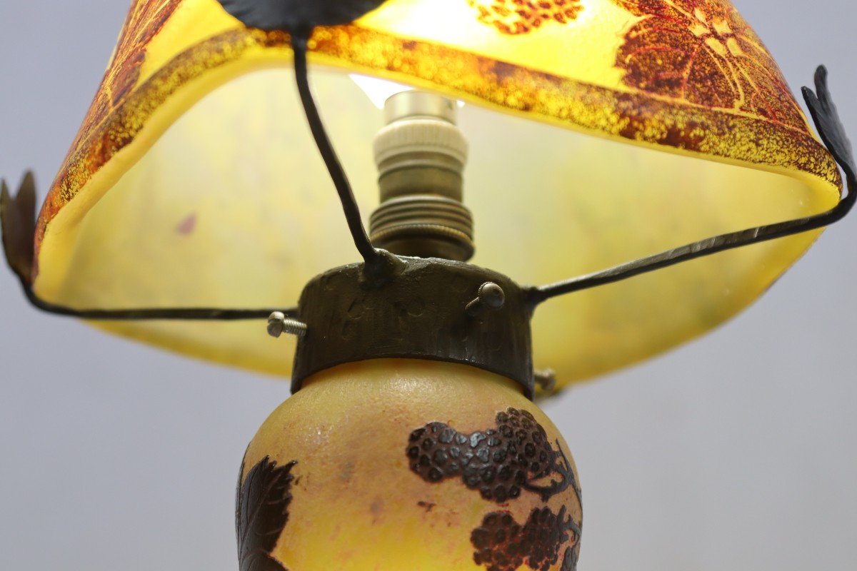 Daum Nancy, Lampe Champignon, XXe-photo-7