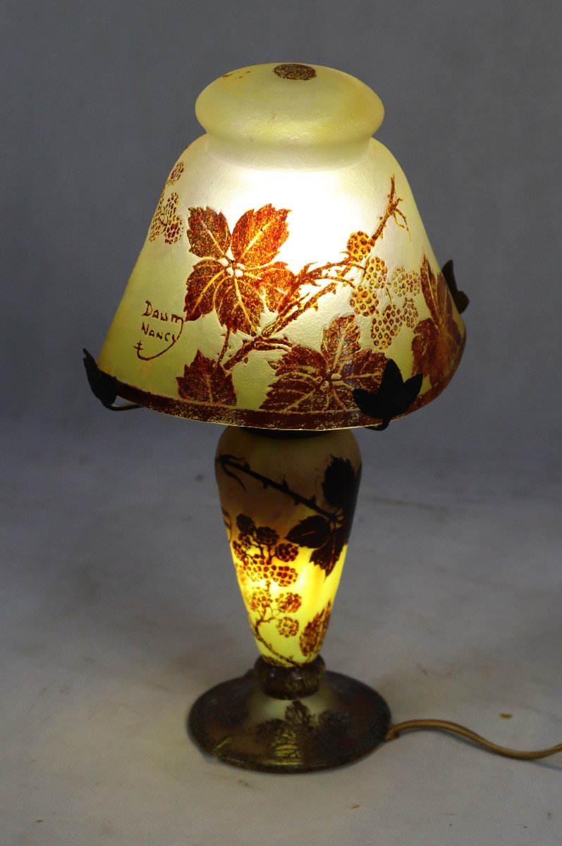 Daum Nancy, Lampe Champignon, XXe