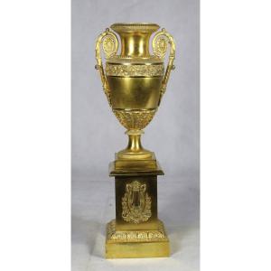 Cassolette En Bronze Doré, d'époque Empire, XIXe