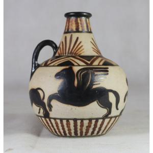 étienne Vilotte (1881-1957) & Ciboure, Antique Animal Decor Jug, 20th