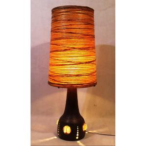 Grande Lampe Des Ateliers Accolay, 105 cm, Vers 1960