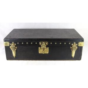 Louis Vuitton Automobile Trunk In Black Coated Canvas And Solid Brass, 1910