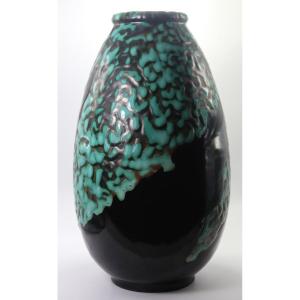 Cab, Bordeaux Art Ceramics. Ovoid Vase, 1930