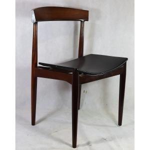 Attribué à ERIK BUCK (1923-1982), Chaise en palissandre de rio, Danemark, 1960
