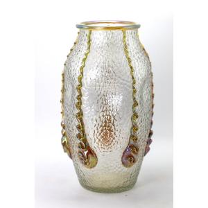 Johann Loetz (1880-1940), “nautilus” Ovoid Vase, Circa 1904