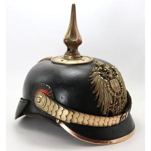 CASQUE DE REICHSGENDARME d'Alsace-Lorraine, fin XIXe