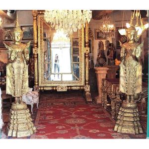 Large Pair Of Bronze Sculptures