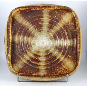 Accolay, Stoneware Dish, Signed, 1970