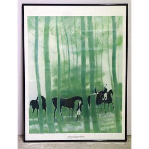 Affiche " le vert printemps ", André Brasilier, XXe