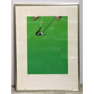 Michael W. Potter (1955), Lithograph "tee-up," 20th Century