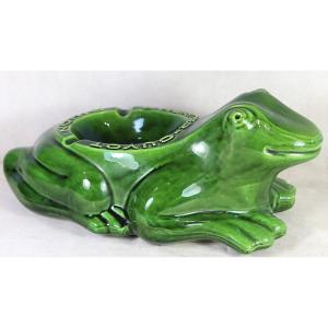 Grande Grenouille cendrier " L'Héritier-Guyot, Dijon ", XXe