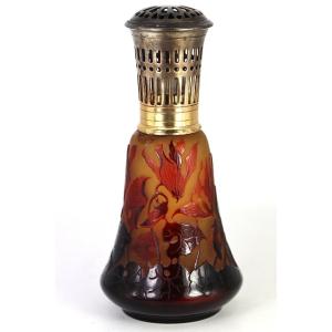 Paul-nicolas d'Argental (1875–1952) Berger Lamp Made Of Multilayered Glass, 20th Century
