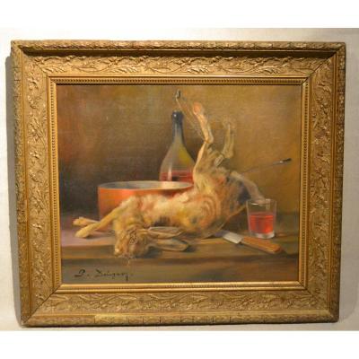 Pair Hst "still Life", Signed, XIXth