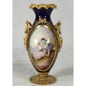 Porcelain And Bronze Vase 