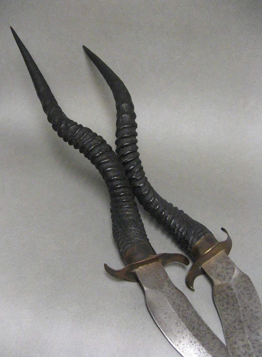 Paire De Dague De Touareg De Cérémonie 94 cm.-photo-2