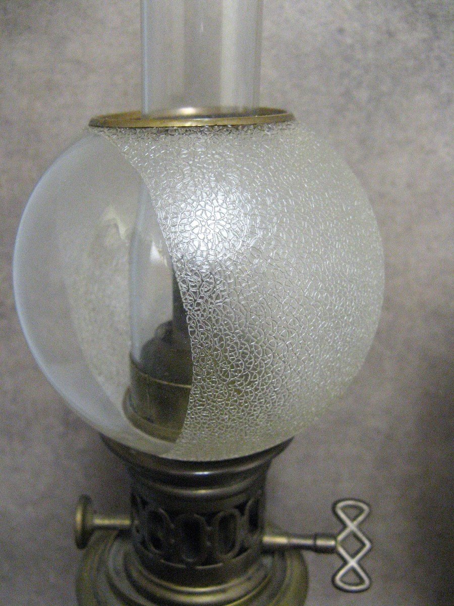 Paire De Lampes à Pétrole XIXe. Napoléon III.-photo-4