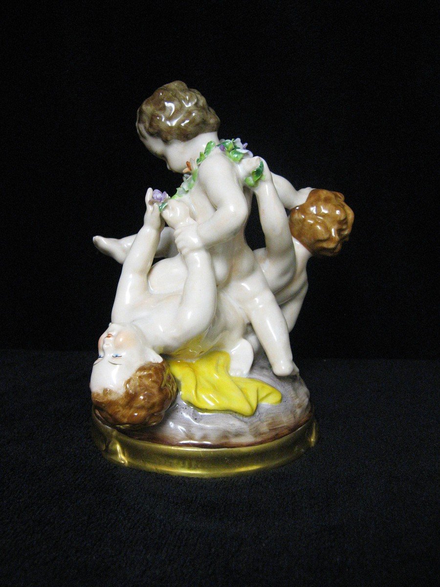 Putti, Capodimonte Porcelain, Italy XIX-photo-3