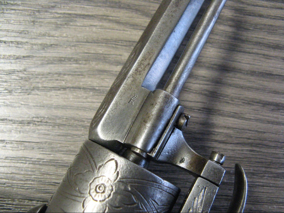 Pinfire Revolver Type Lefaucheux Cal 7mm From The Nineteenth.-photo-2