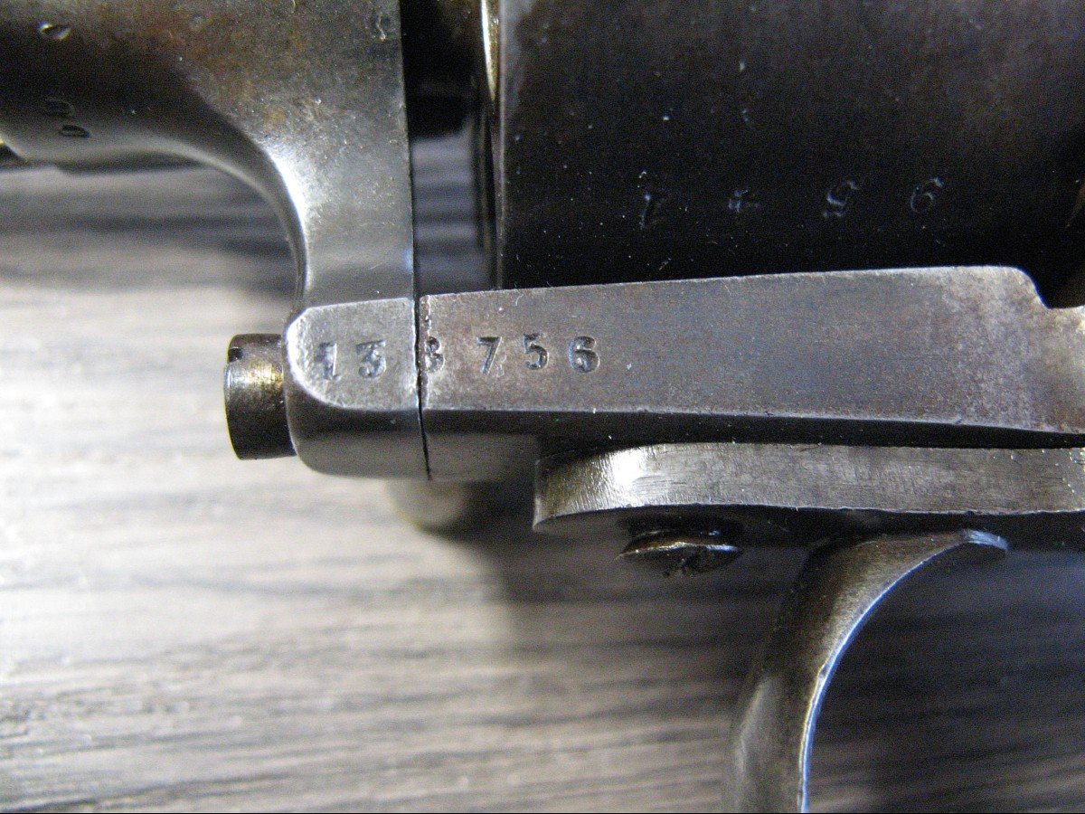 Revolver à Broche Simple Action 12 mm. Eugène Lefaucheux  XIXe.-photo-1