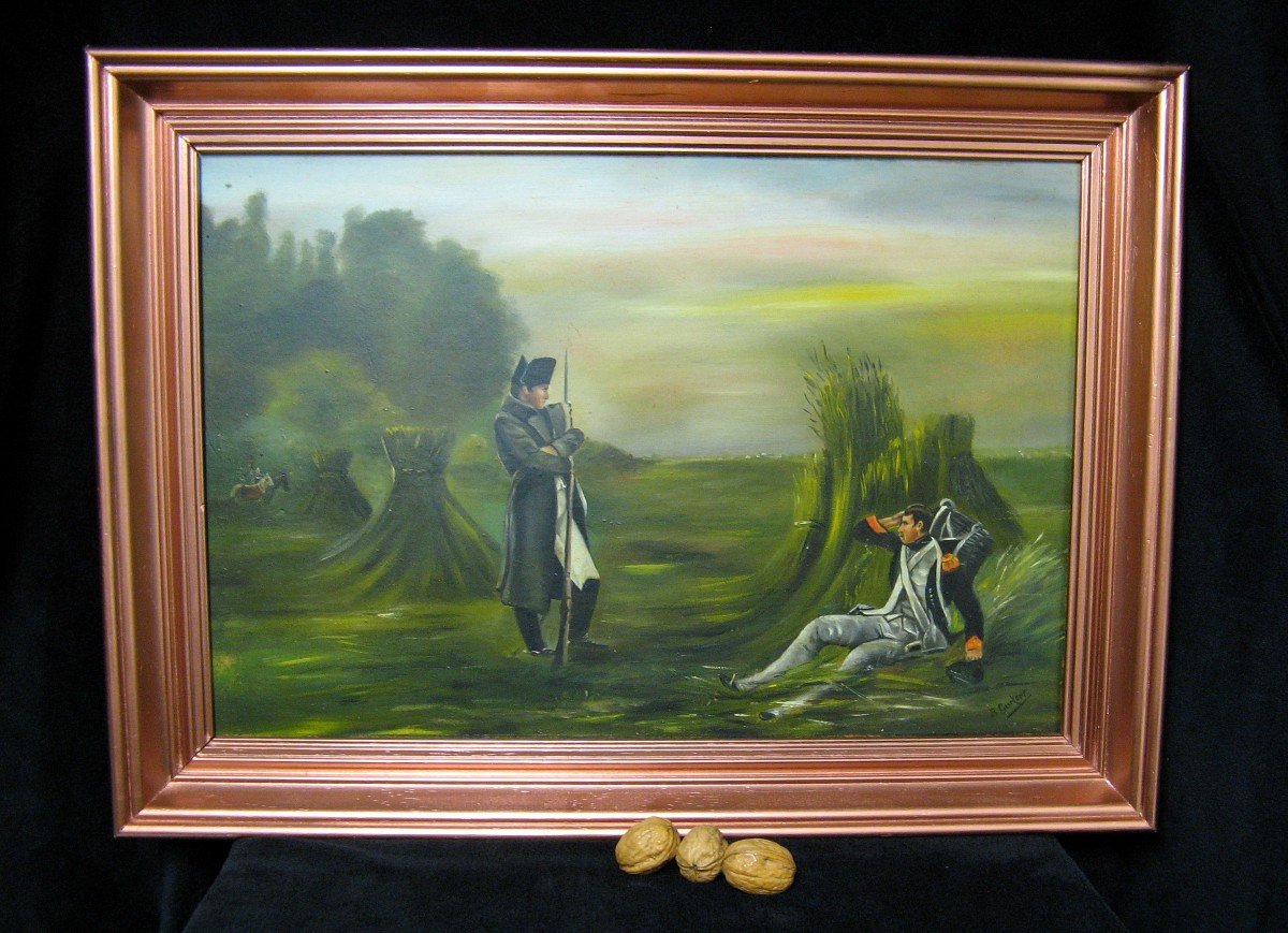 Napoleon 1st Oil Painting Signed R. Curkert-photo-4