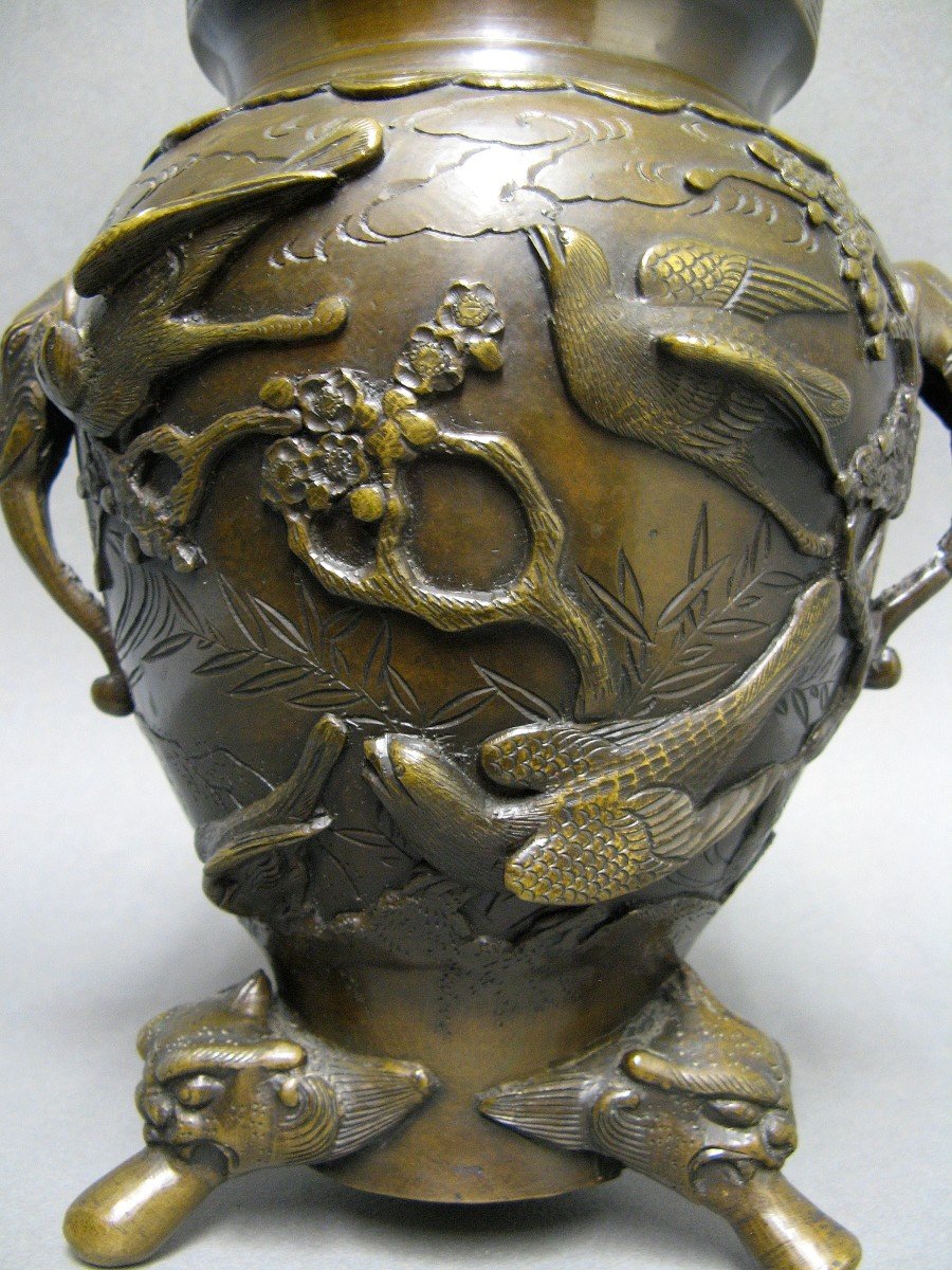 Perfume Burner In Bronze Meiji Period Japan Late Nineteenth.-photo-4