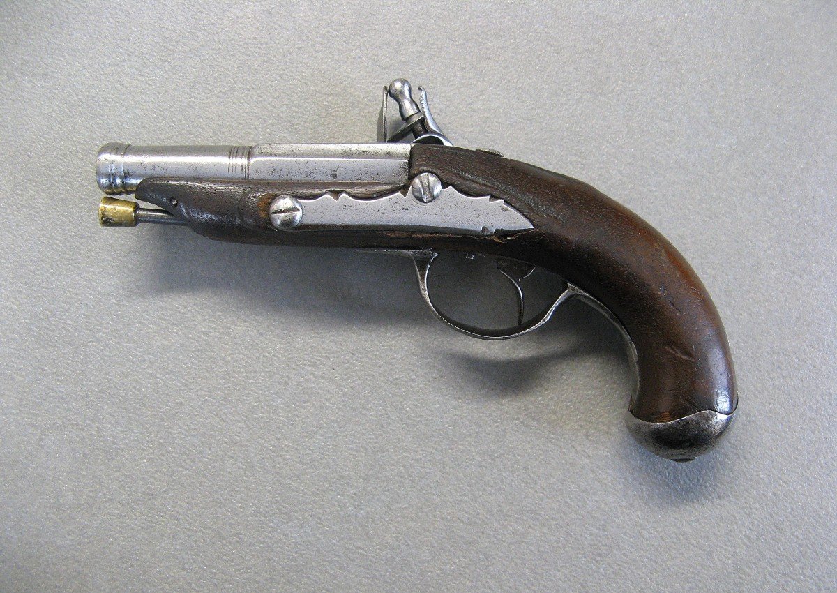 Pistolet De Carrosse à silex du XVIIIème Siècle.-photo-2