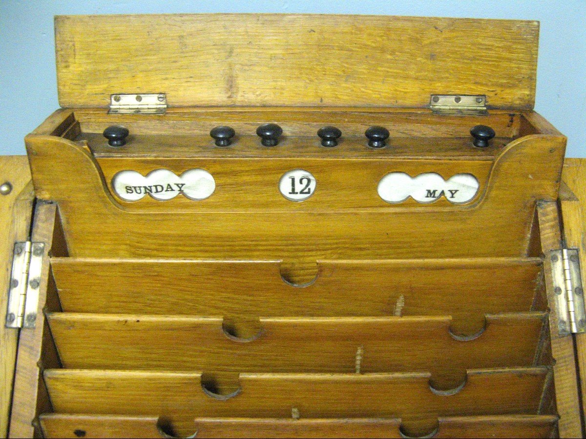 Small Desk And Mail Organizer, 1900s/1920s.-photo-3