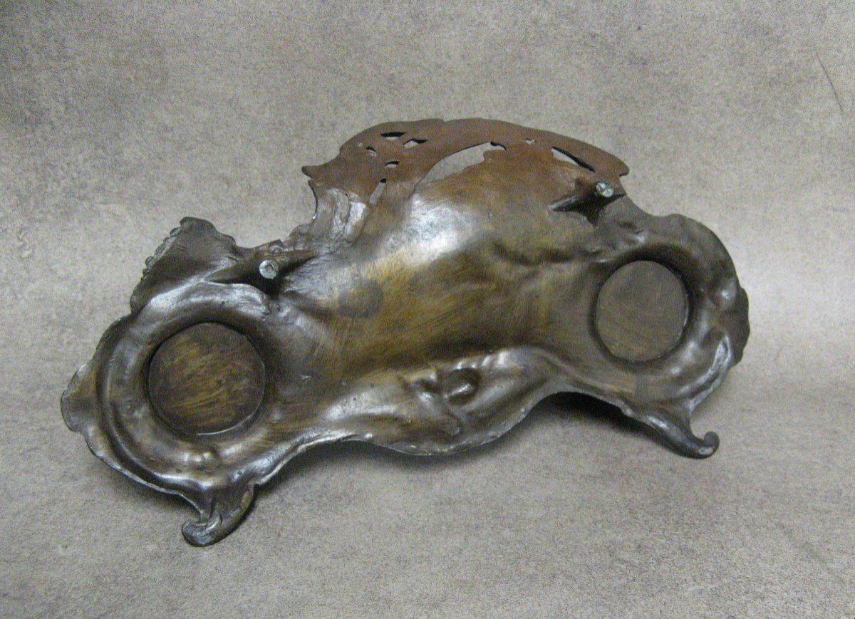 Bulldog Head Inkwell Circa 1900.-photo-1