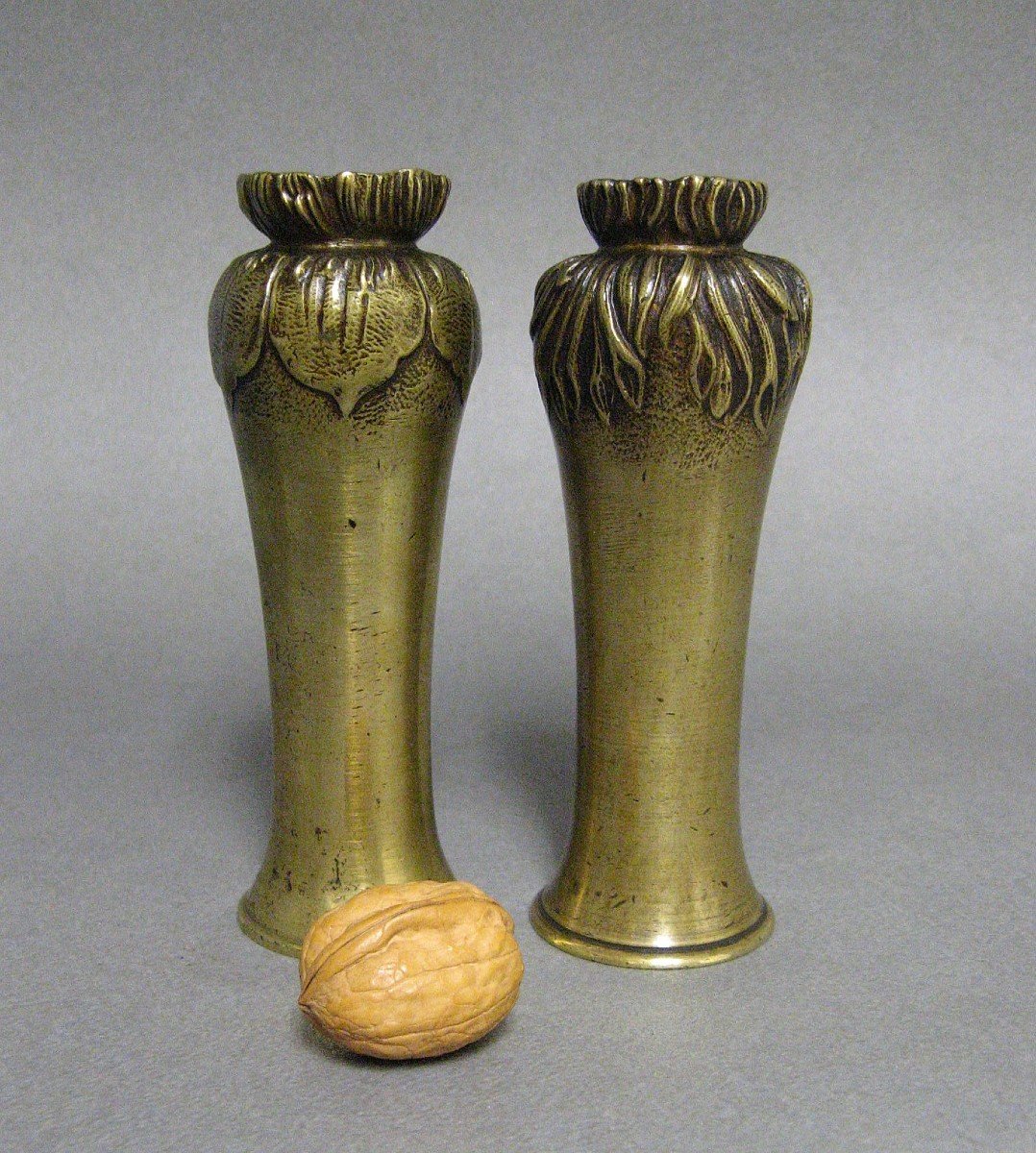 Miniature: Paire De Vase Art Nouveau En Bronze.-photo-4