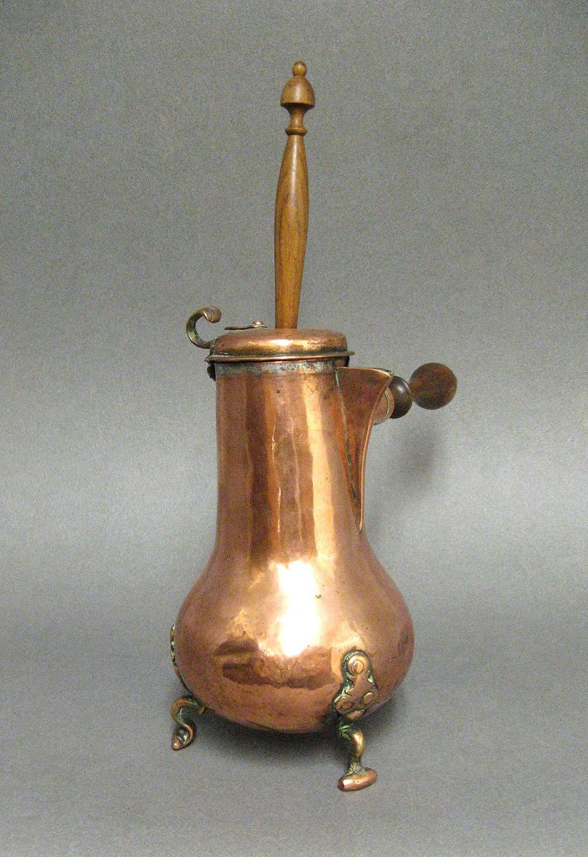 18th Century Copper Chocolatière.-photo-3