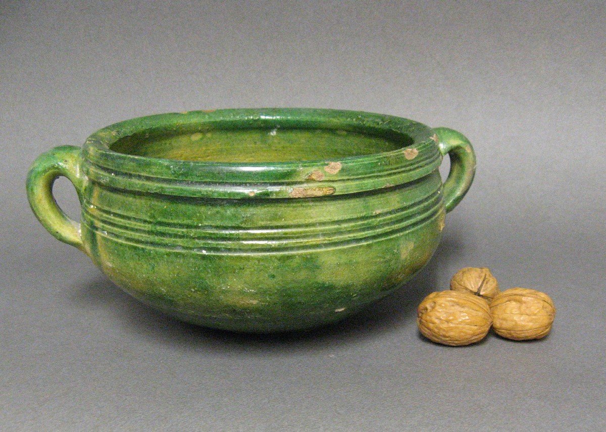 Colander In Glazed Terracotta.-photo-4