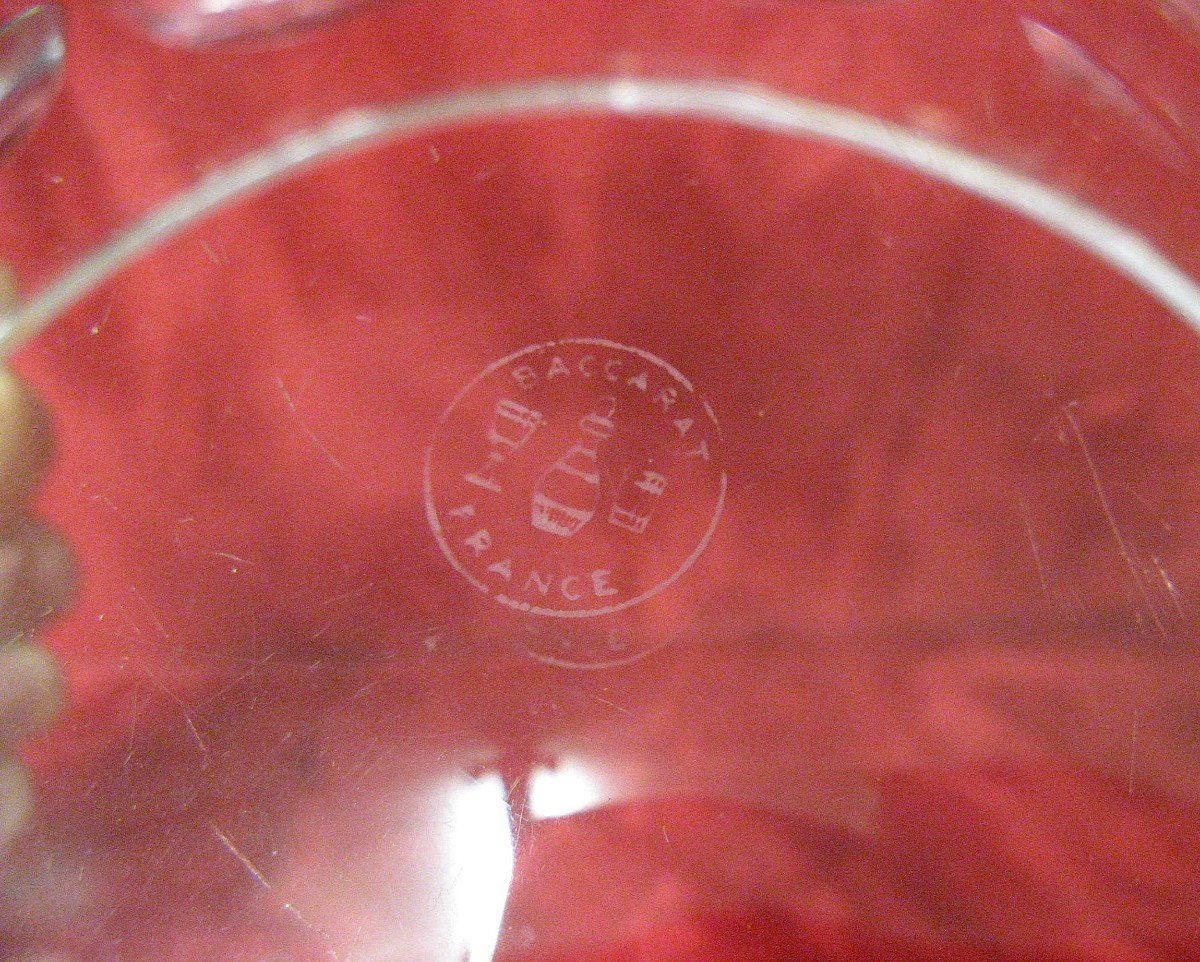 Important Cut Crystal Cup Signed Baccarat.-photo-2