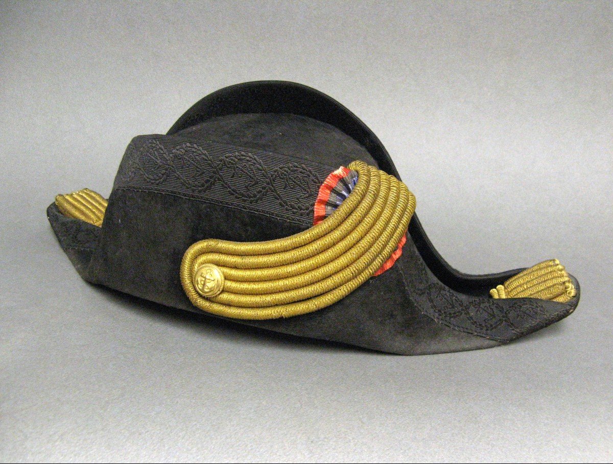 Bicorne d'Officier Supérieur De La Marine III République.