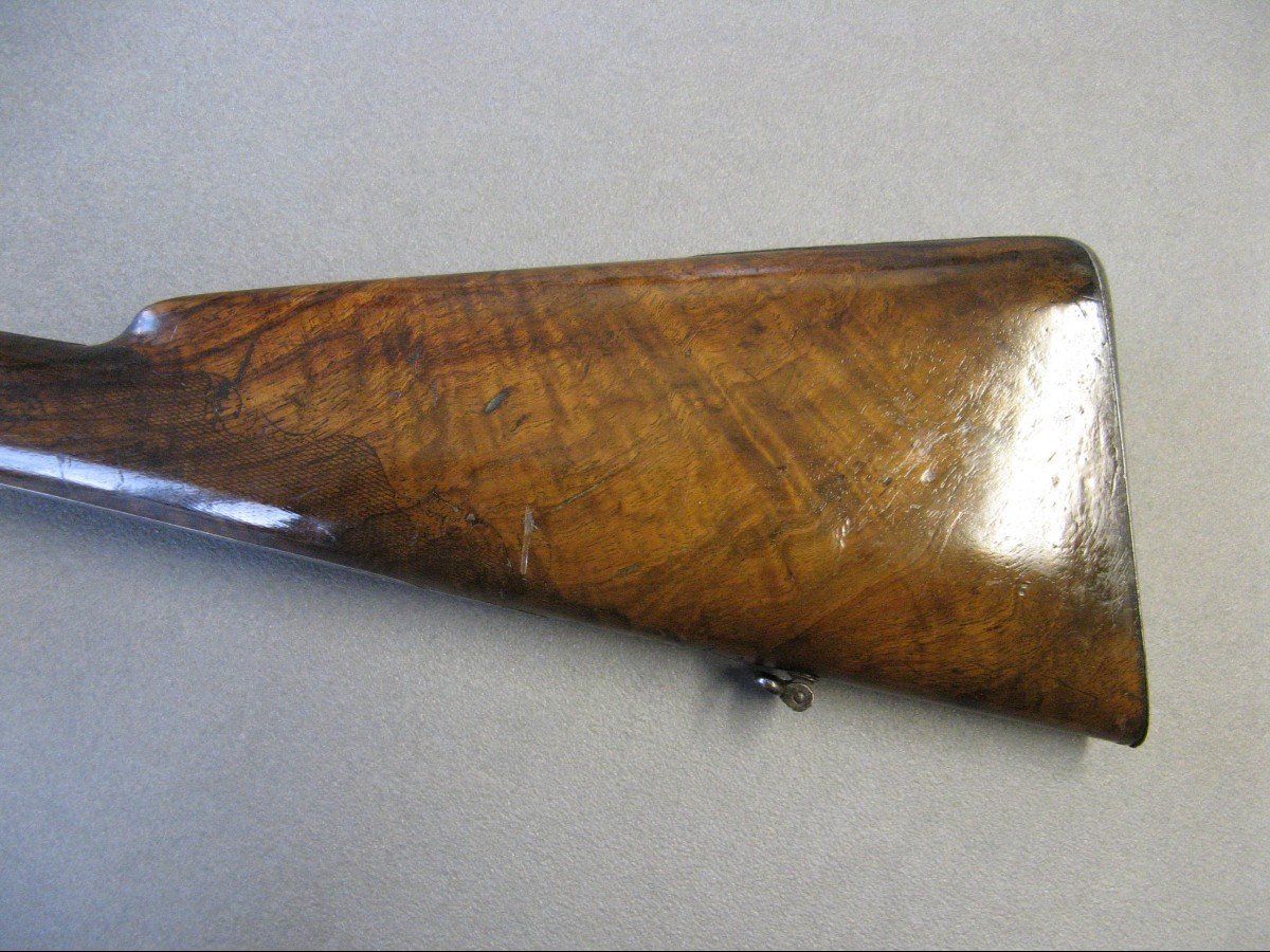 Fusil De Chasse à Broche Canon Damas XIXe.-photo-4
