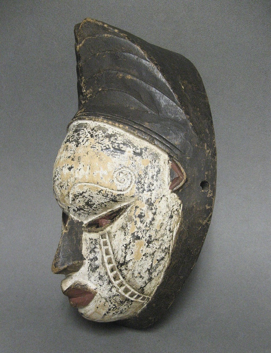 Mask Of The Igbo Ethnic Group Of Nigeria.-photo-2