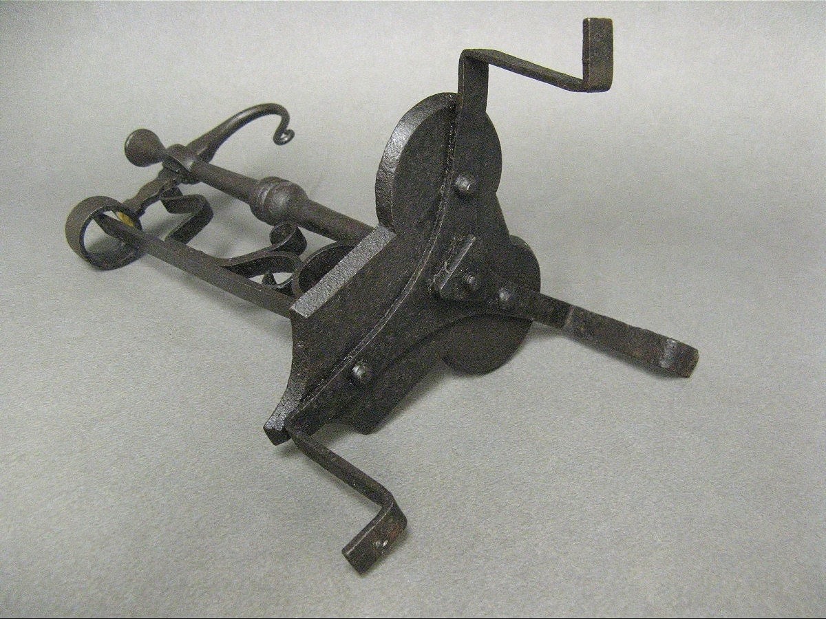 Candle Holder, Resin Maker, Wrought Iron, 18th Century.-photo-4