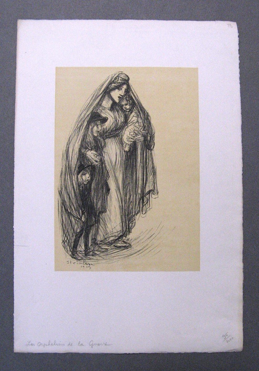 8 Lithographies 1915 Les Meurtrissures De La Grande Guerre. Théophile Alexandre Steinlen.-photo-2