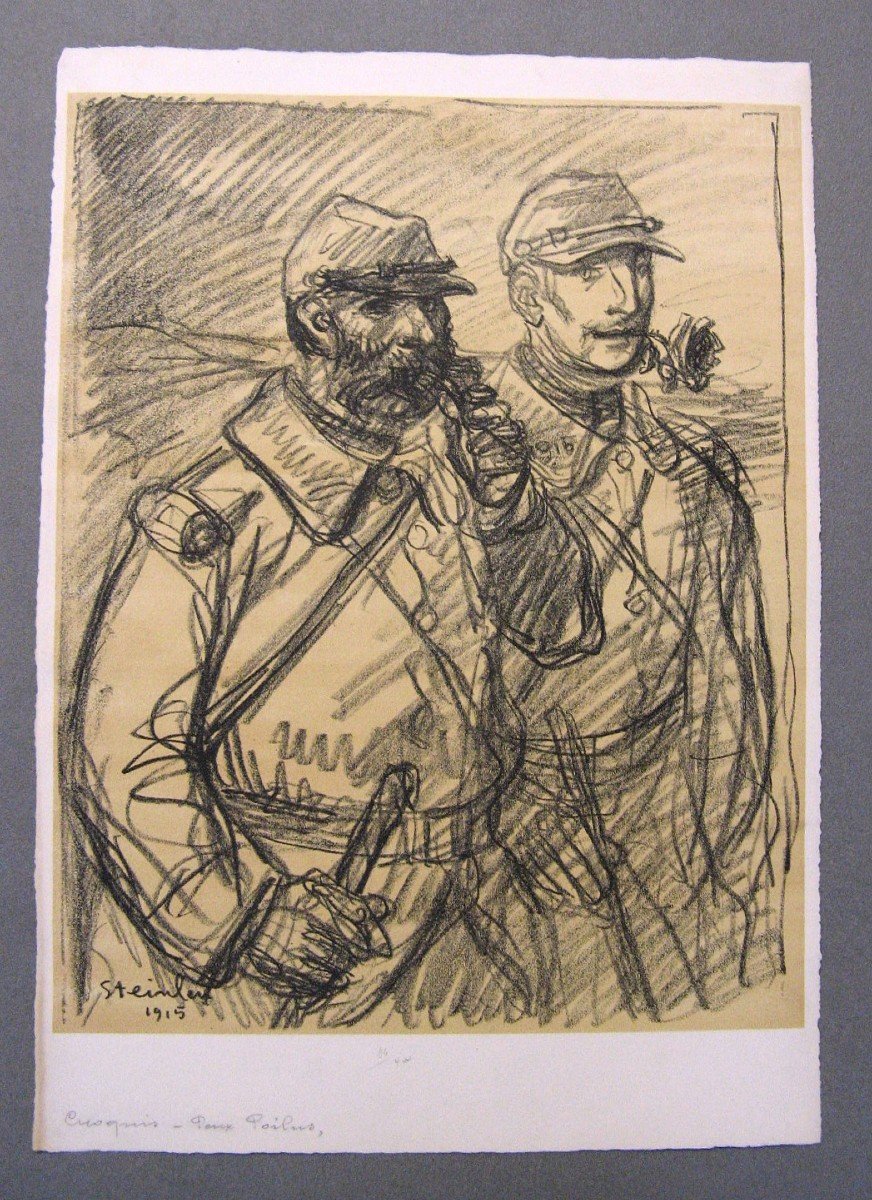 8 Lithographies 1915 Les Meurtrissures De La Grande Guerre. Théophile Alexandre Steinlen.-photo-5