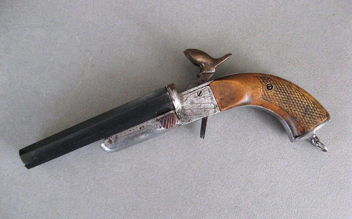 Venerie Pistol With 15 Mm Bullet Barrel With Pin.-photo-2
