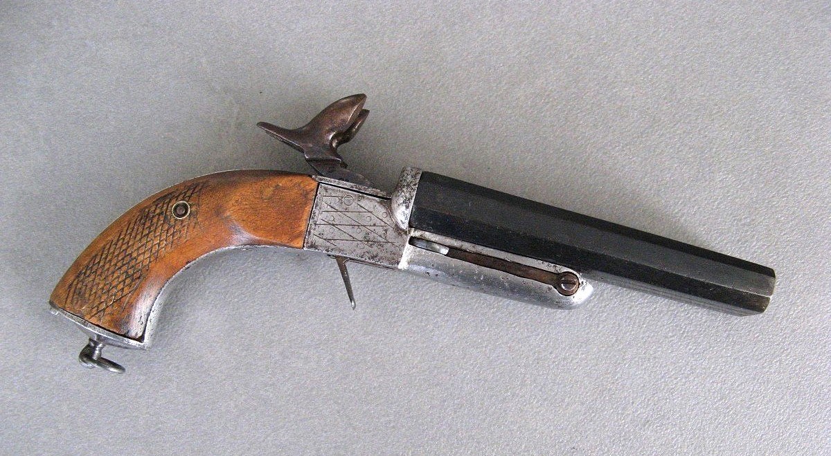 Venerie Pistol With 15 Mm Bullet Barrel With Pin.-photo-2