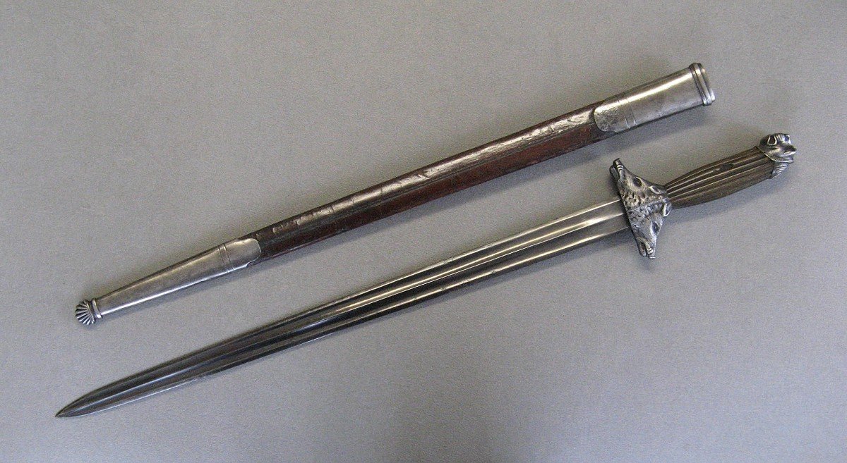 Large Venerie Dagger From The 19th Century. Hunting.-photo-5