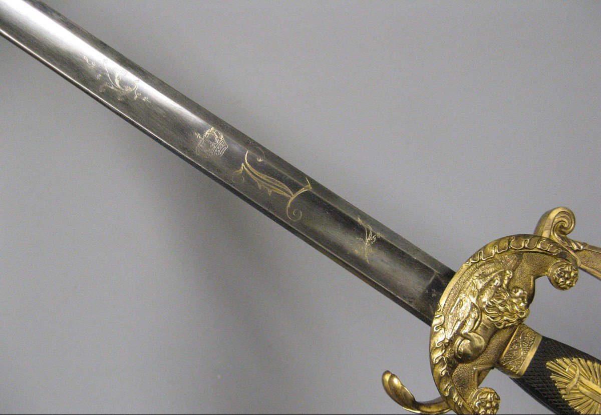 High Officer's Sword Of The Kingdom Of Prussia Under Louis II Of Bavaria.-photo-4