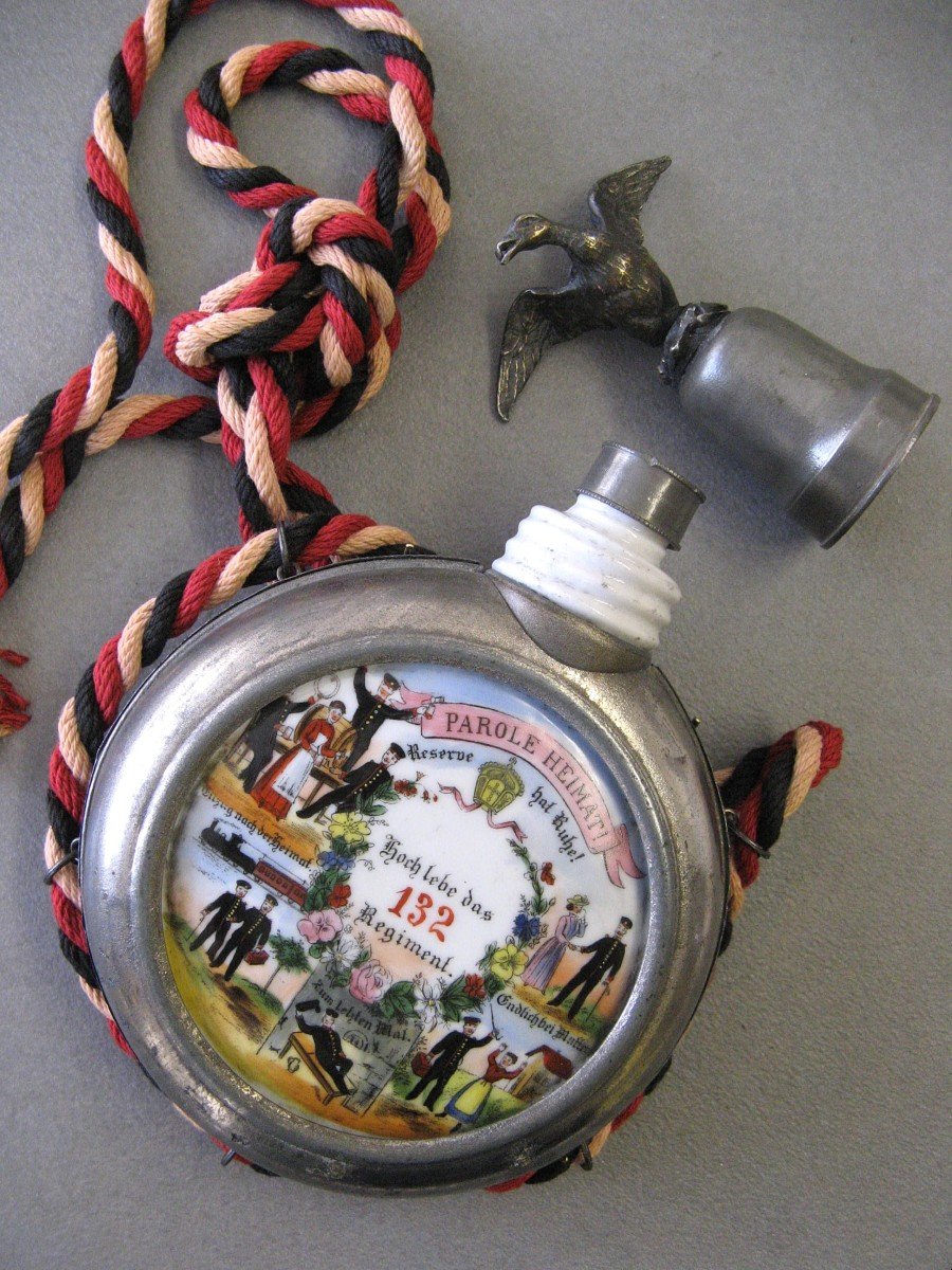German Reservist Water Bottle. War Of 14/18.-photo-1