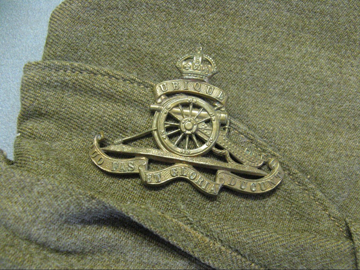 British Wwii Artillery Cap Dated 1939.-photo-3