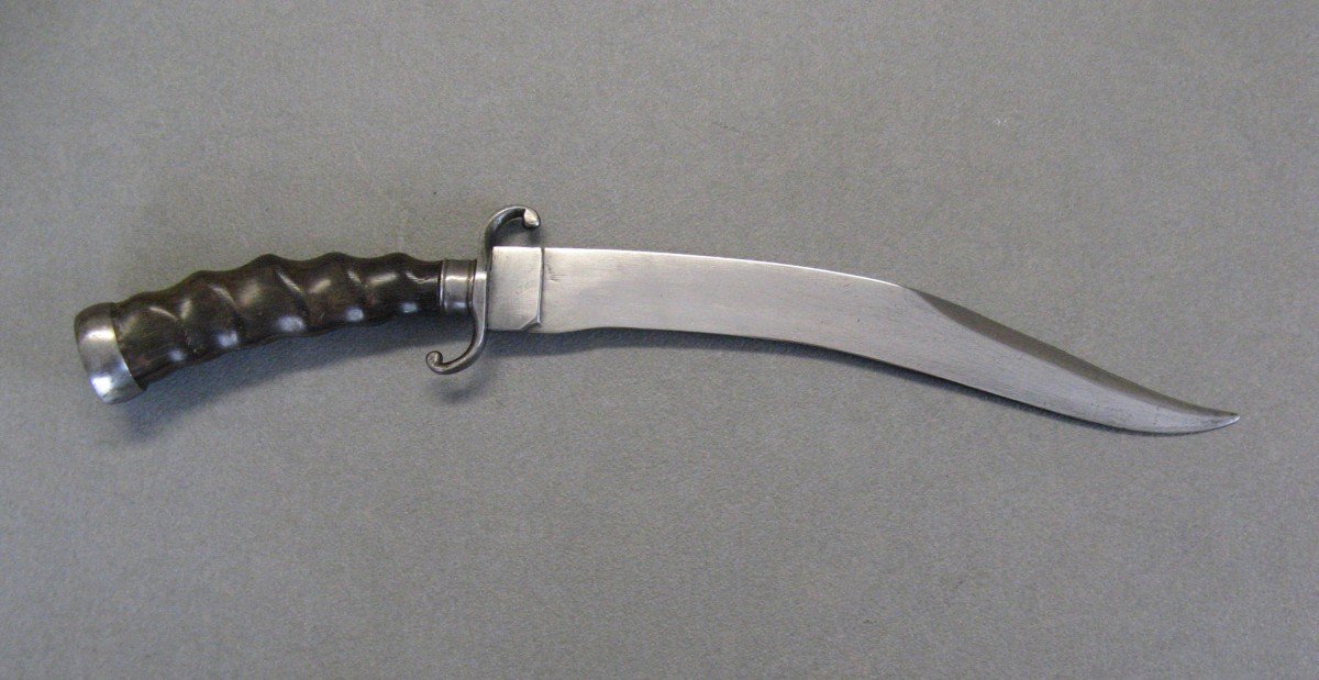 Dague (Kanjar) à Lame Courbe XIXe. Couteau/Poignard/Stylet.-photo-2