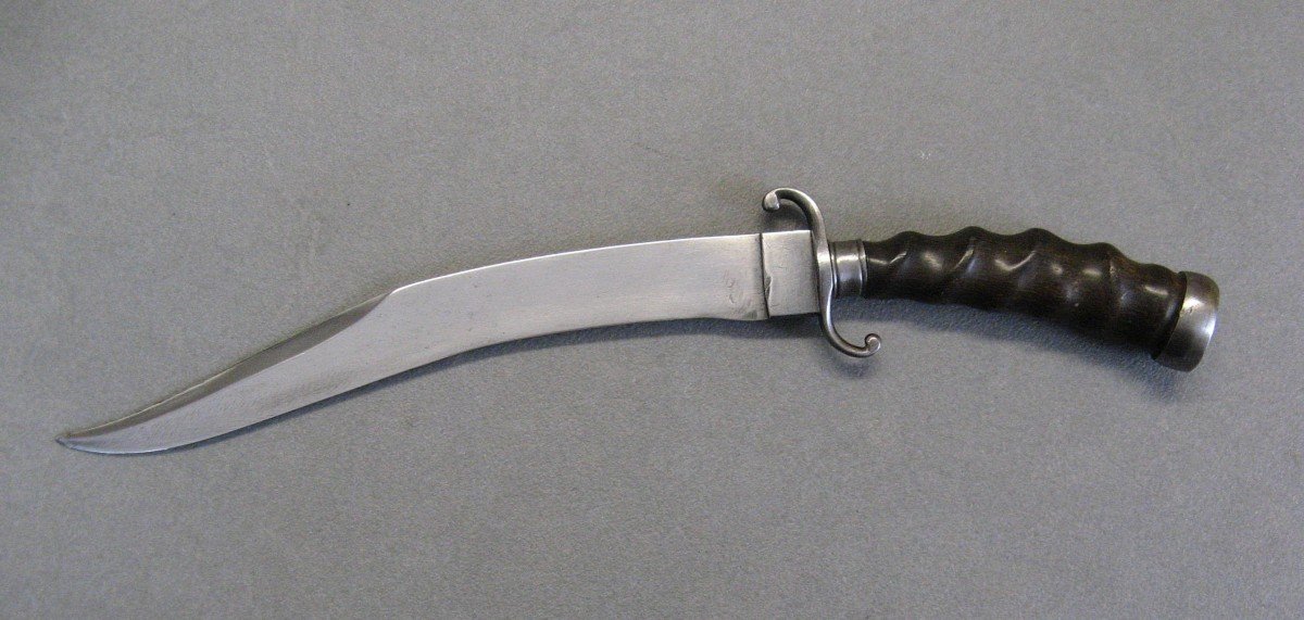 Dague (Kanjar) à Lame Courbe XIXe. Couteau/Poignard/Stylet.-photo-3